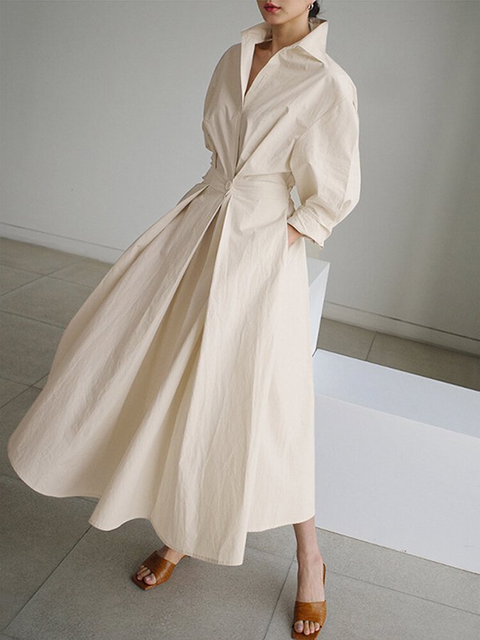 Luxuriöses A-Linie Midikleid
