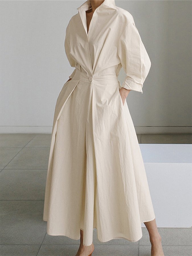 Luxuriöses A-Linie Midikleid