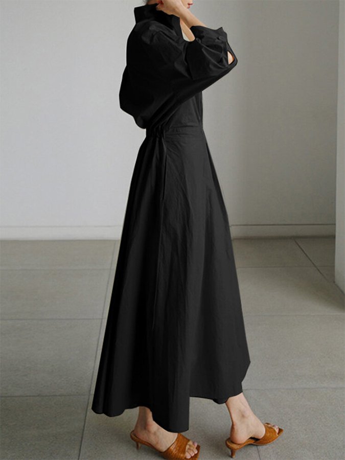 Luxuriöses A-Linie Midikleid