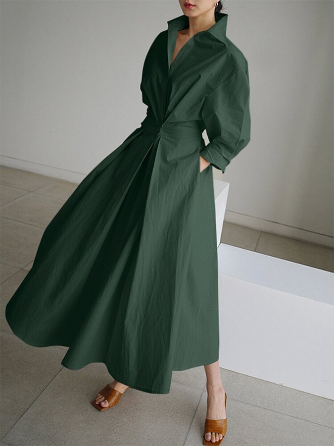 Luxuriöses A-Linie Midikleid