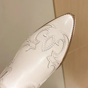 Beige Mittelhohe Cowboystiefel