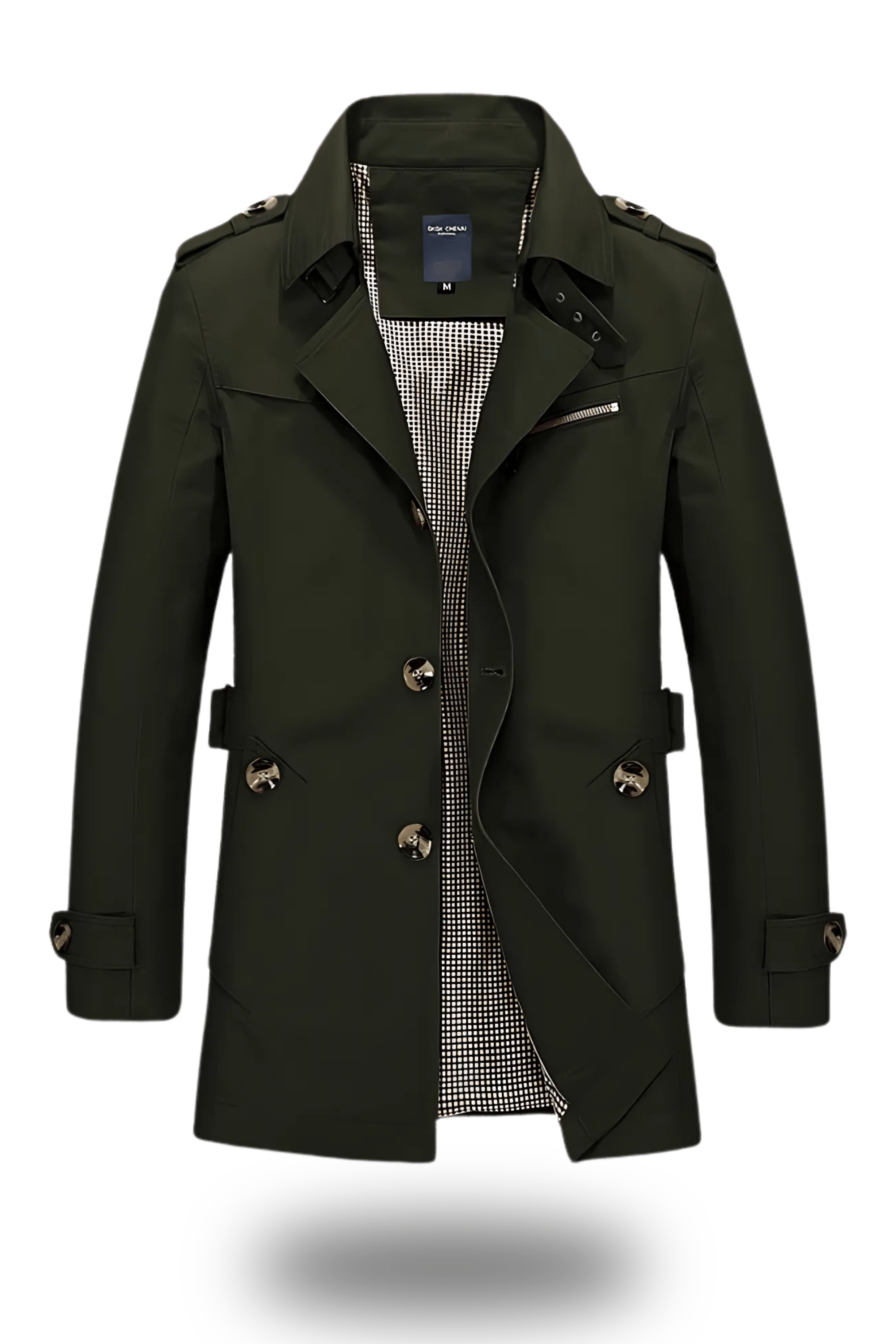Klassischer Reverskragen Trenchcoat
