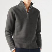 Herren Zip-Up Strickpullover