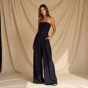 Raffiniert schulterfreier Jumpsuit
