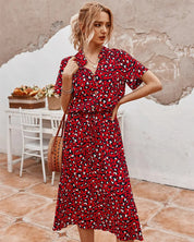 Bequemes Bedrucktes Sommerkleid