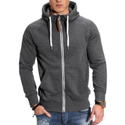 Herrensportjacke mit Kapuze