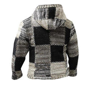 Herren Patchwork Strickjacke