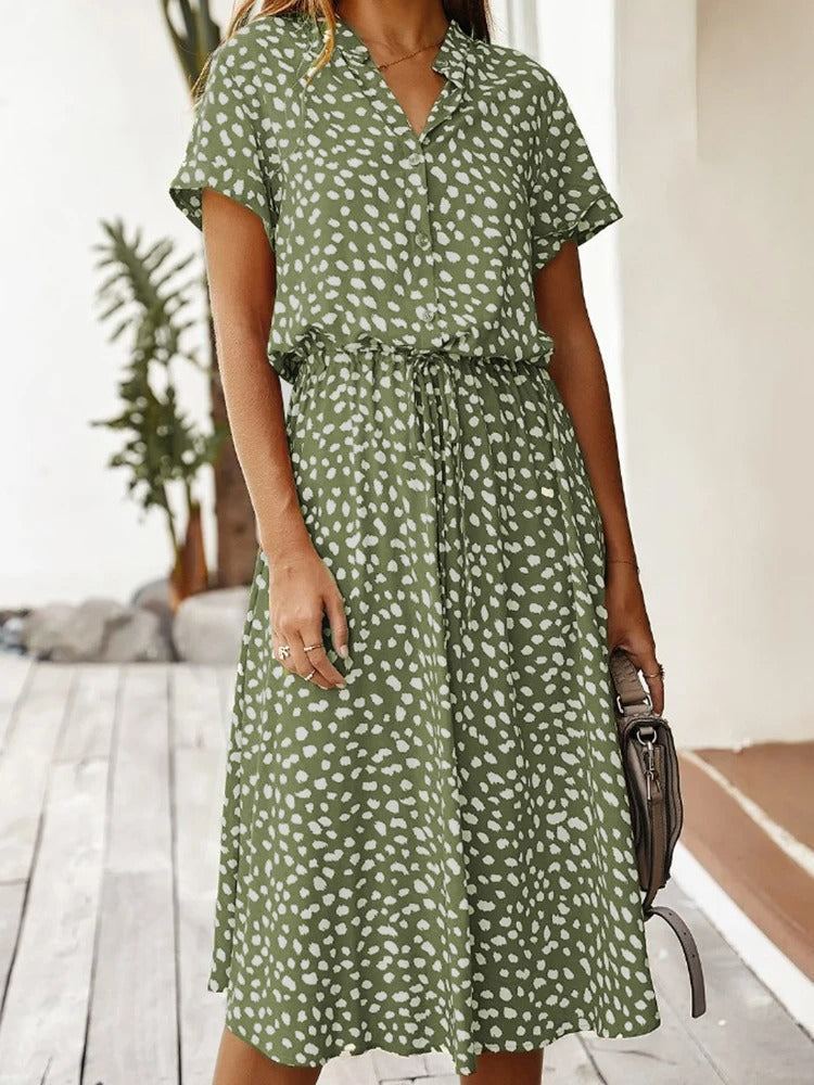 Bequemes Bedrucktes Sommerkleid