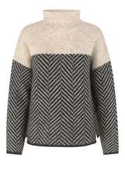 Dory Zweifarbiger Rollkragenpullover aus Baumwolle Sedore