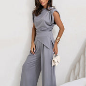 Elegantes, zweiteiliges Set aus Top und Hose
