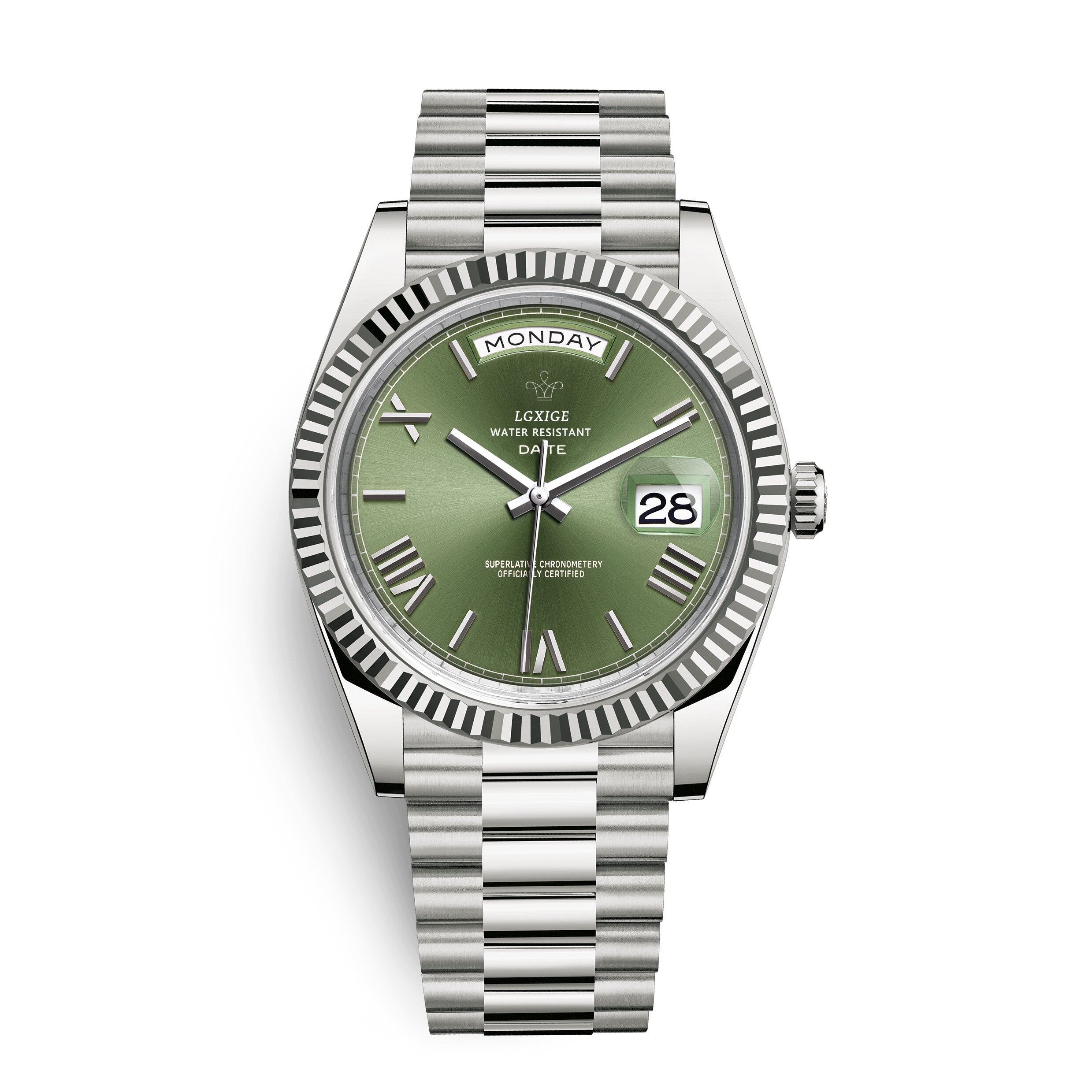 Stilvolle Edelstahl Armbanduhr Nr. 354