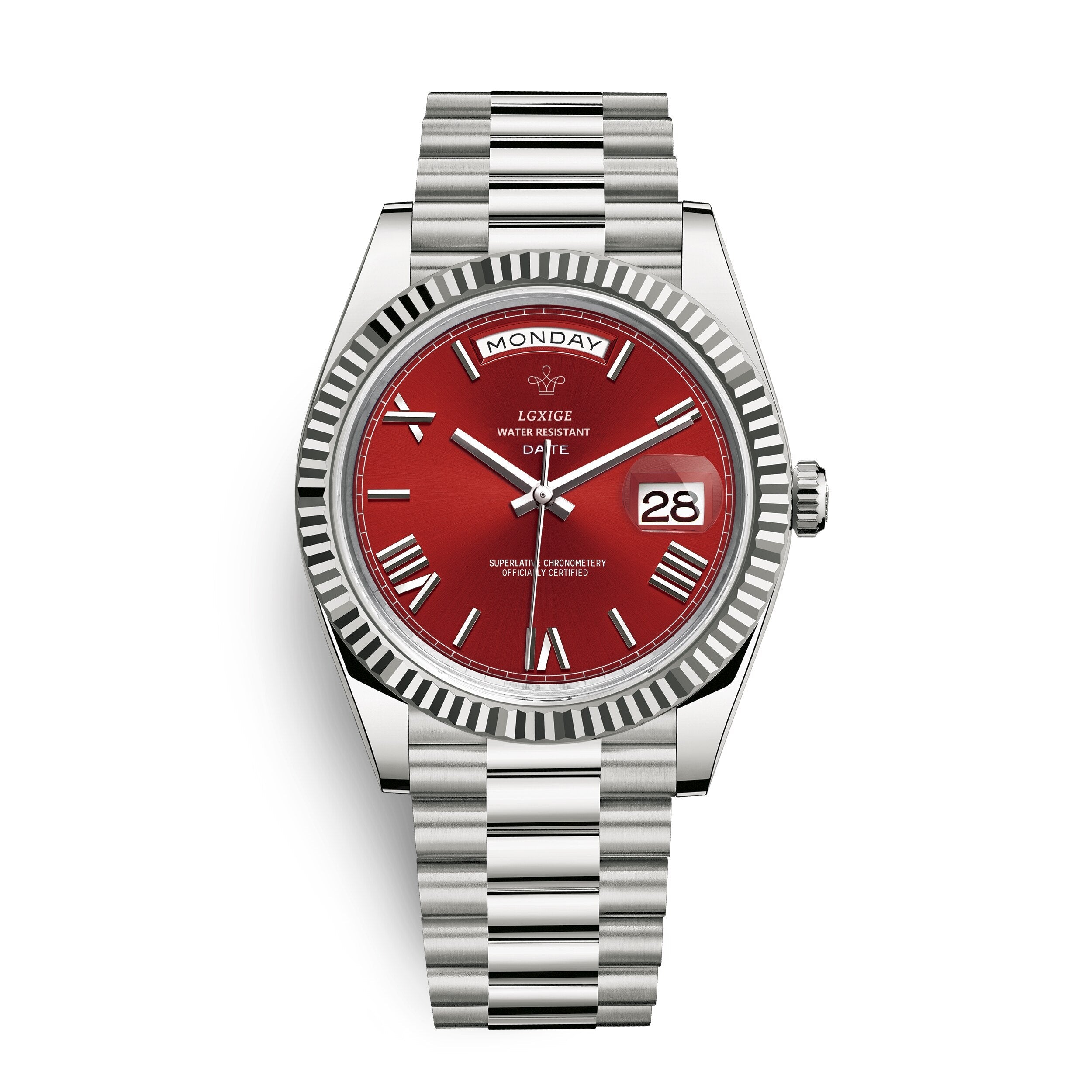 Stilvolle Edelstahl Armbanduhr Nr. 354