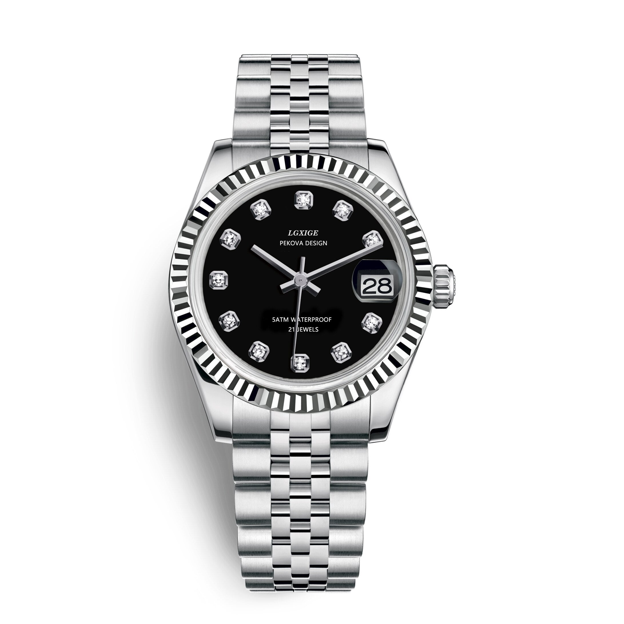 Klassische Edelstahl Armbanduhr Nr. 296