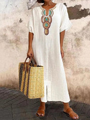 Besticktes Boho Ibiza Kleid